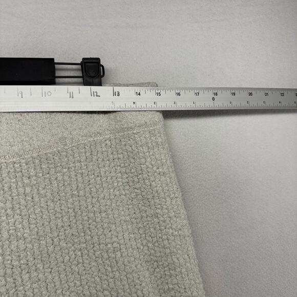 Aerie Sweatpants Women's Large Gray Textured Knit Wide Leg Flared Loose Baggy - Picture 3 of 10